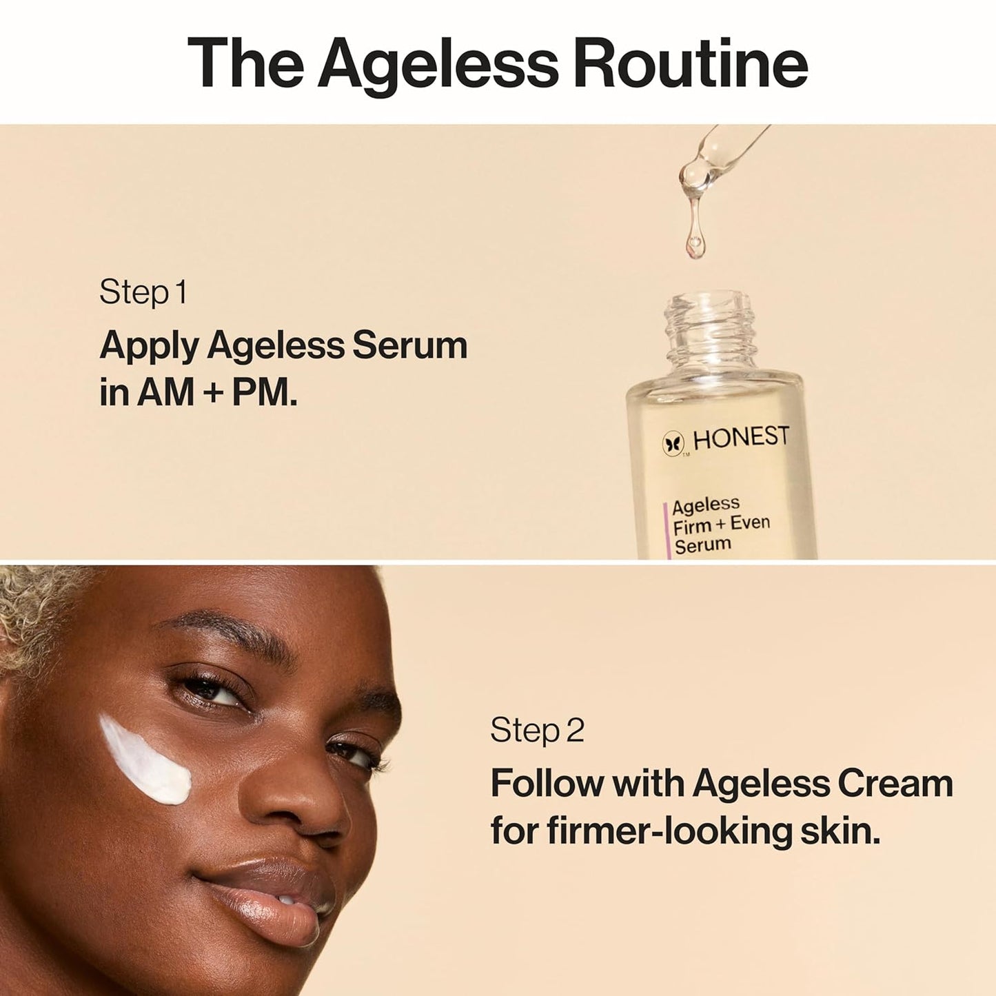 Honest Beauty Ageless Firming Cream - Vegan Collagen & Elastin, Fragrance-Free | 1.7 fl oz