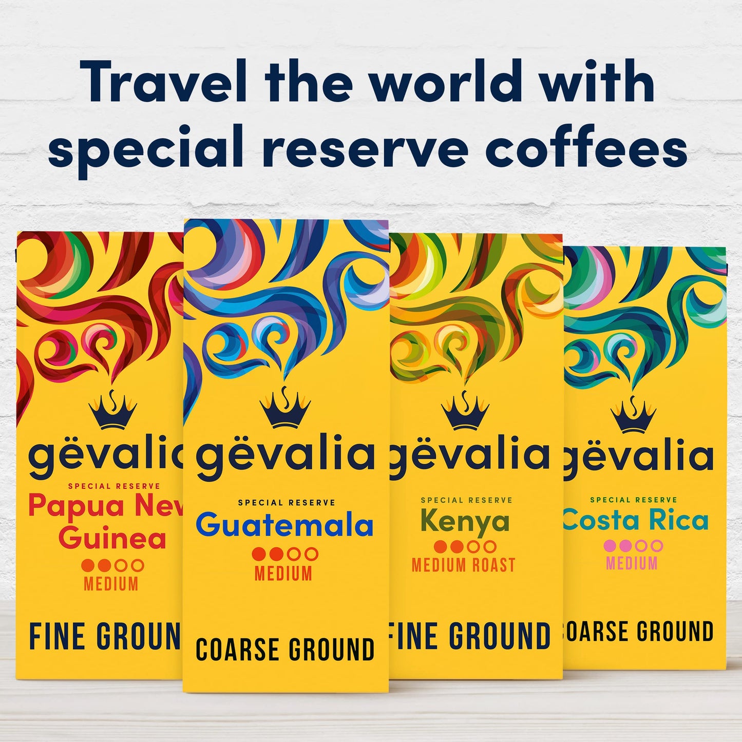 Gevalia Special Reserve Guatemala Single Origin Medium Roast Coarse Ground Coffee, 10 oz. Bag