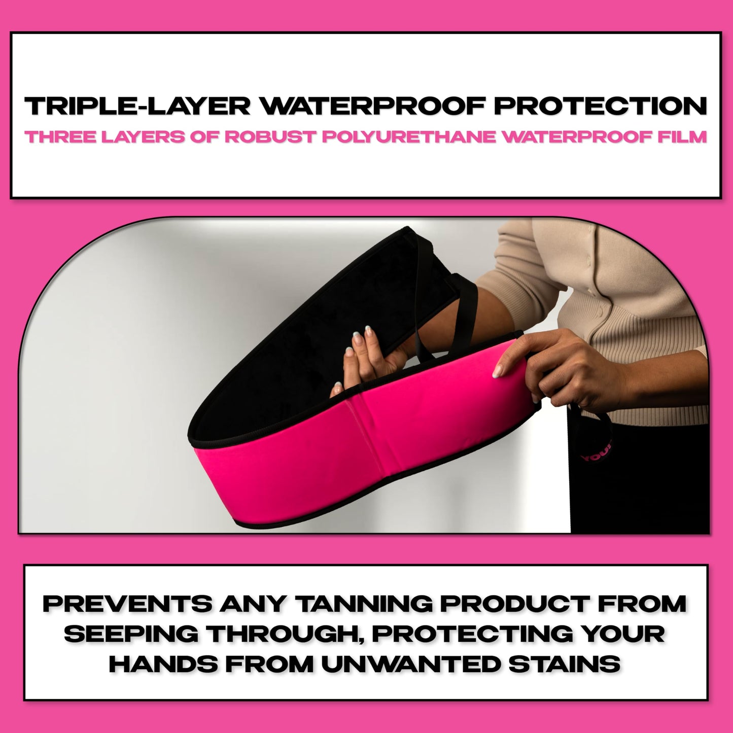 FAKE YOU! Back Tanning Applicator – Dual-Sided Back Tanner for Seamless Application – Reusable Back Applicator for Tanning Mousse - Perfect fot Fake Tan