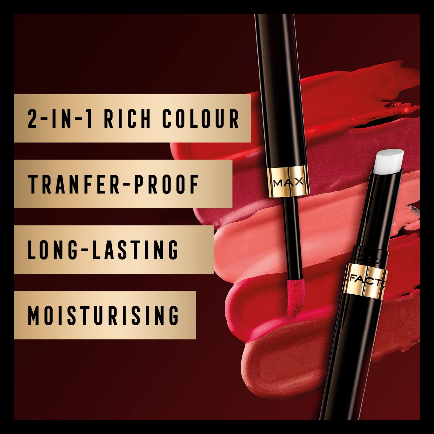 Max Factor X Lipfinity Lip Color, 120 Hot, Step 1: 2.3 ml & Step 2: 1.9 g