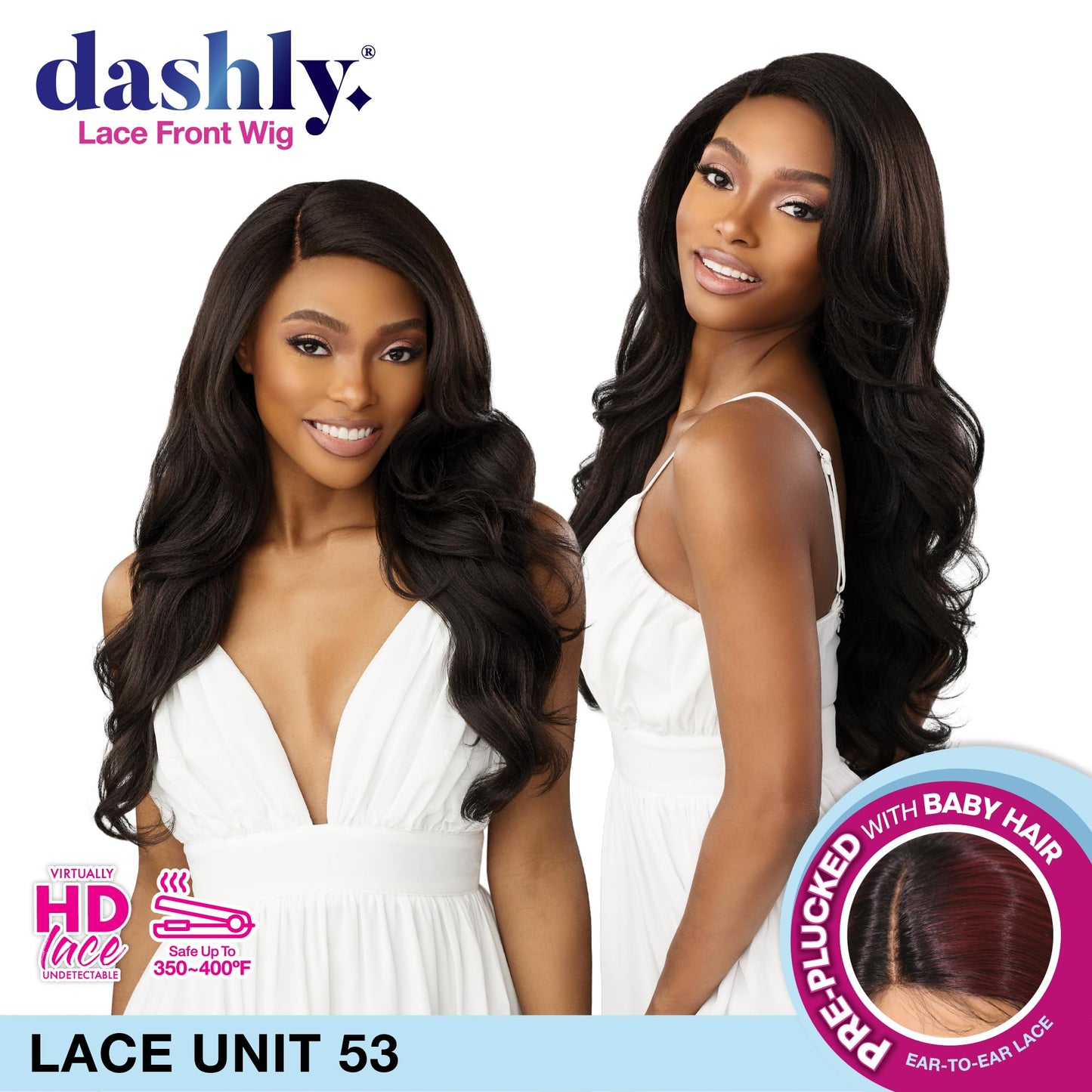Sensationnel Dashly Lace Front Wig - Unit 53 Hand Tied Laceparting Ear to Ear Synthetic (BALAYAGEDARKCHERRY)