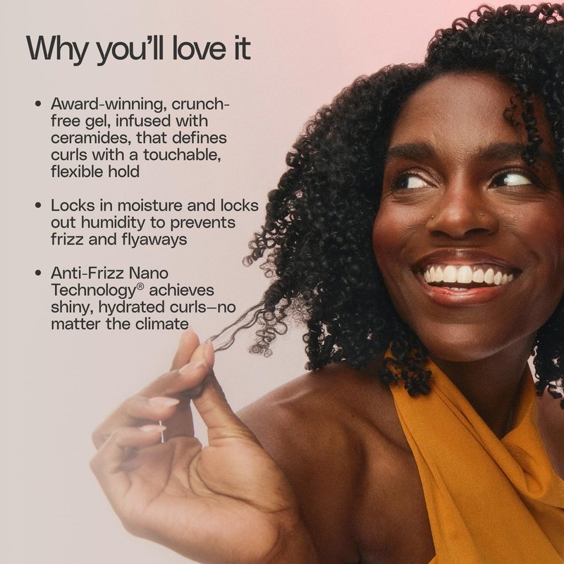 Ouidad Advanced Climate Control Heat & Humidity Gel - 8.5 fl oz, Anti-Frizz Nano Technology, Locks Out Humidity, Crunch-Free Styling Gel for Curly Hair, For All Curl Types