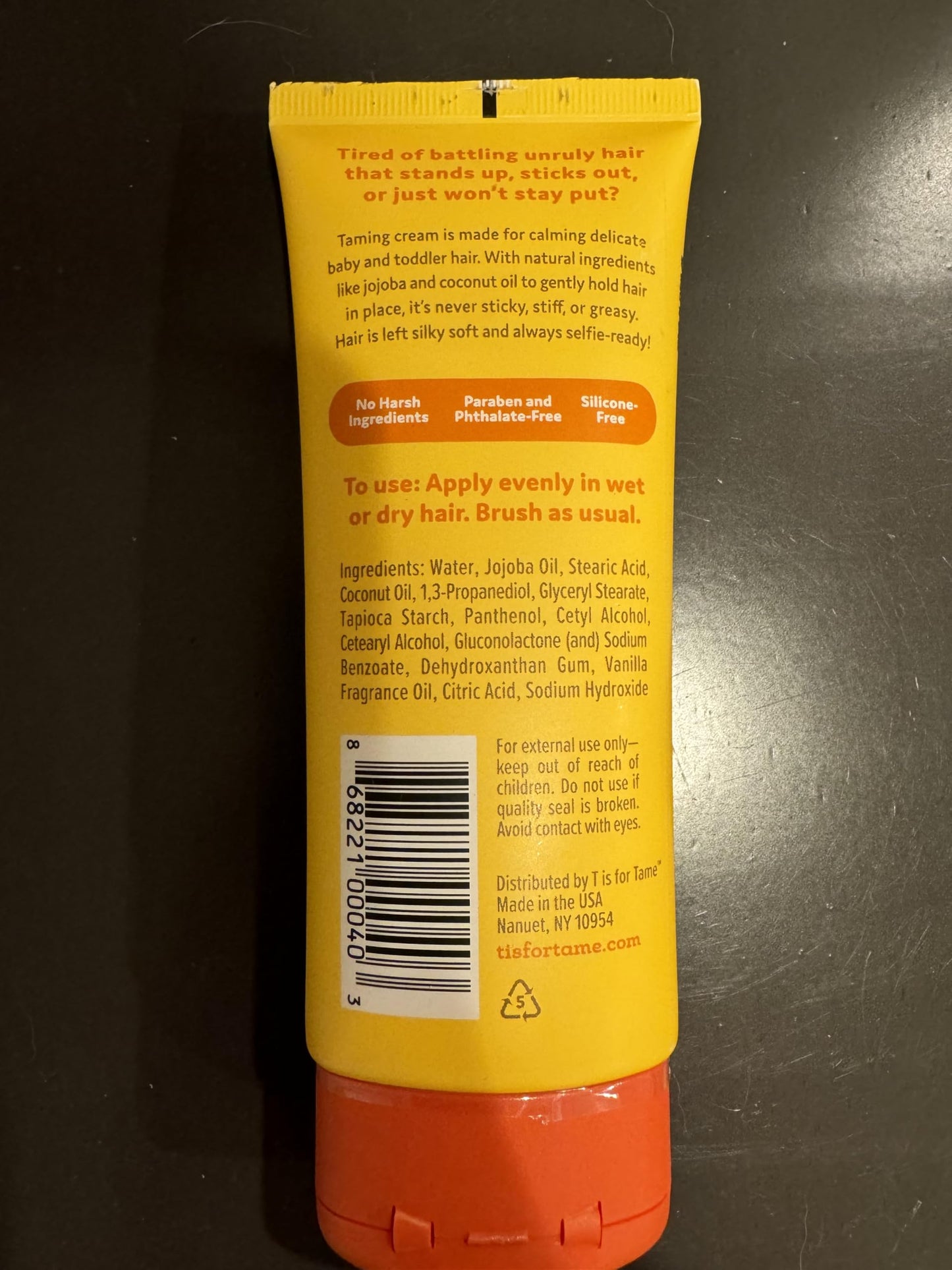 T is for Tame - Baby Hair Kit - Natural Conditioner Spray, Smoothing Hair Cream, Soft Brush & Free Pouch - Frizz Control, Flyaway, Curly, Static - 4.2 & 3.38 fl oz