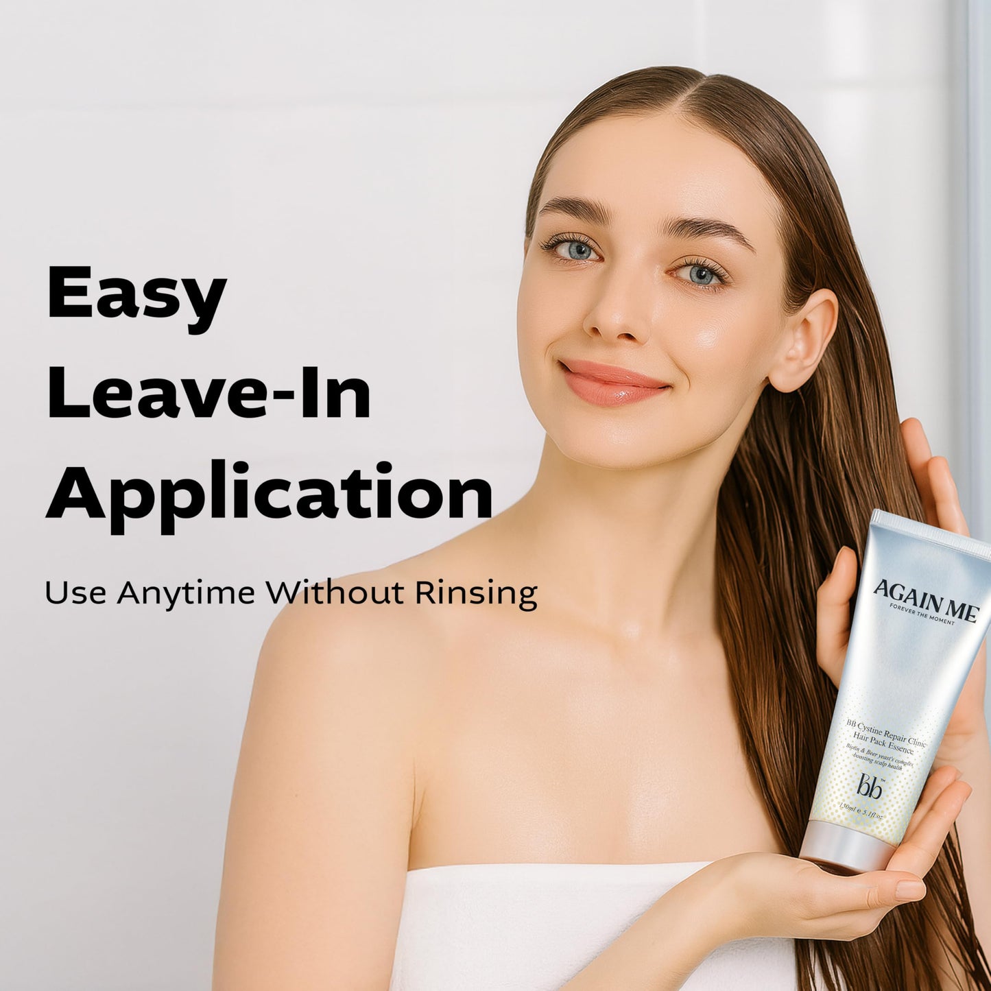 Again me Korean Hair Pack Essence - Nourishing Hair essence for Dry, Frizzy, and Damaged Hair|Lightweight Smoothing Essence|Frizz Control and Volumizing|Silicone, Sulfate, Paraben Free 5.07 Fl oz