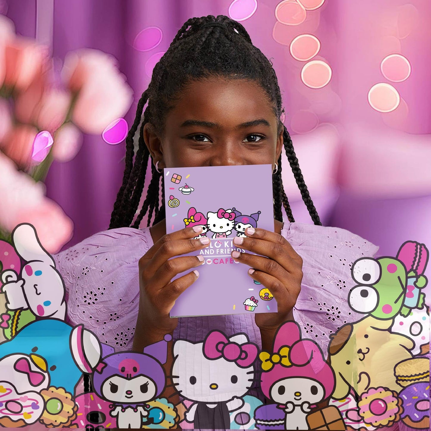 Horizon Group USA Hello Kitty & Friends Stationary Set, Cute School and Office Supplies, Sanrio Accessories, Kawaii Notebook, Squishy Stickers
