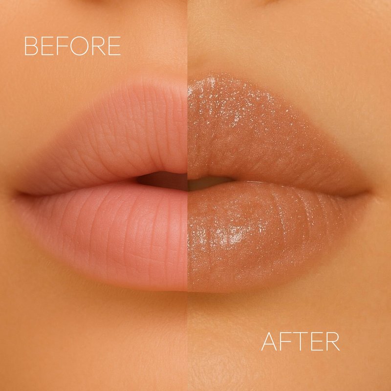 Formless Beauty by Jenny McCarthy Lip Gloss – Euphoria Lip (Chestnut-Brown Shine) – Hydrating, Clean, Non-Toxic, High-Shine Finish