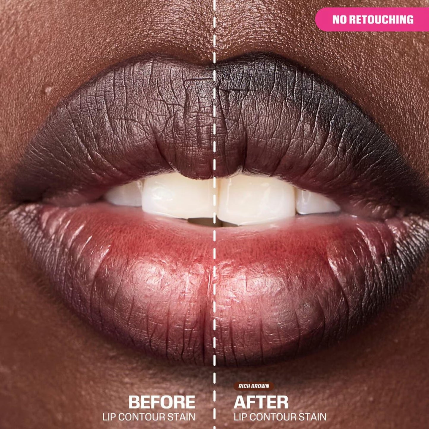 Huda Lip Contour Stain Lip Tint - Rosewood (.03 Fl Oz)