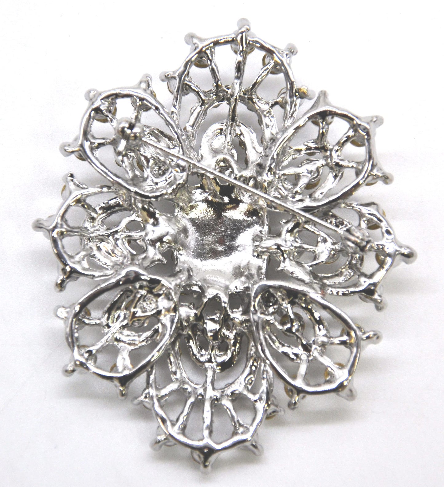 Belagio Enterprises 2 1/2-Inch Bunch Rhinestone Brooch | BW-140 Silver