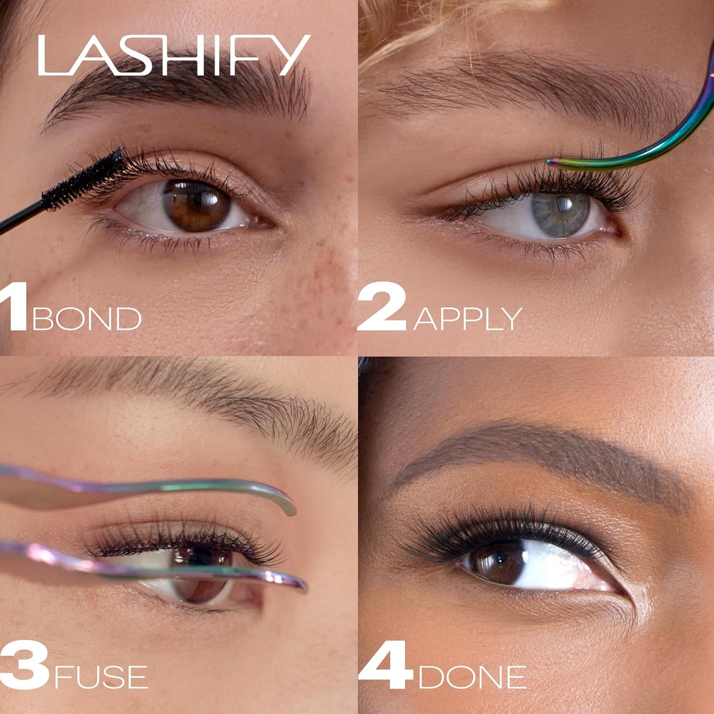 Lashify Fluffy FX 12mm Gossamer Eyelash Extensions | Curly & Fluttery Black Refill Lashes