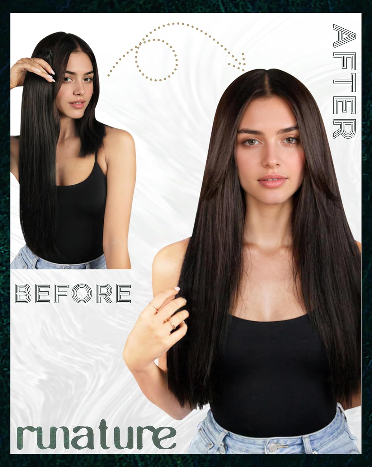 Blonde Tape-In Hair Extensions - 16 Inch Human Hair, Ash Brown & Platinum Blonde | 50g, 20pcs, Style Daily #8P60
