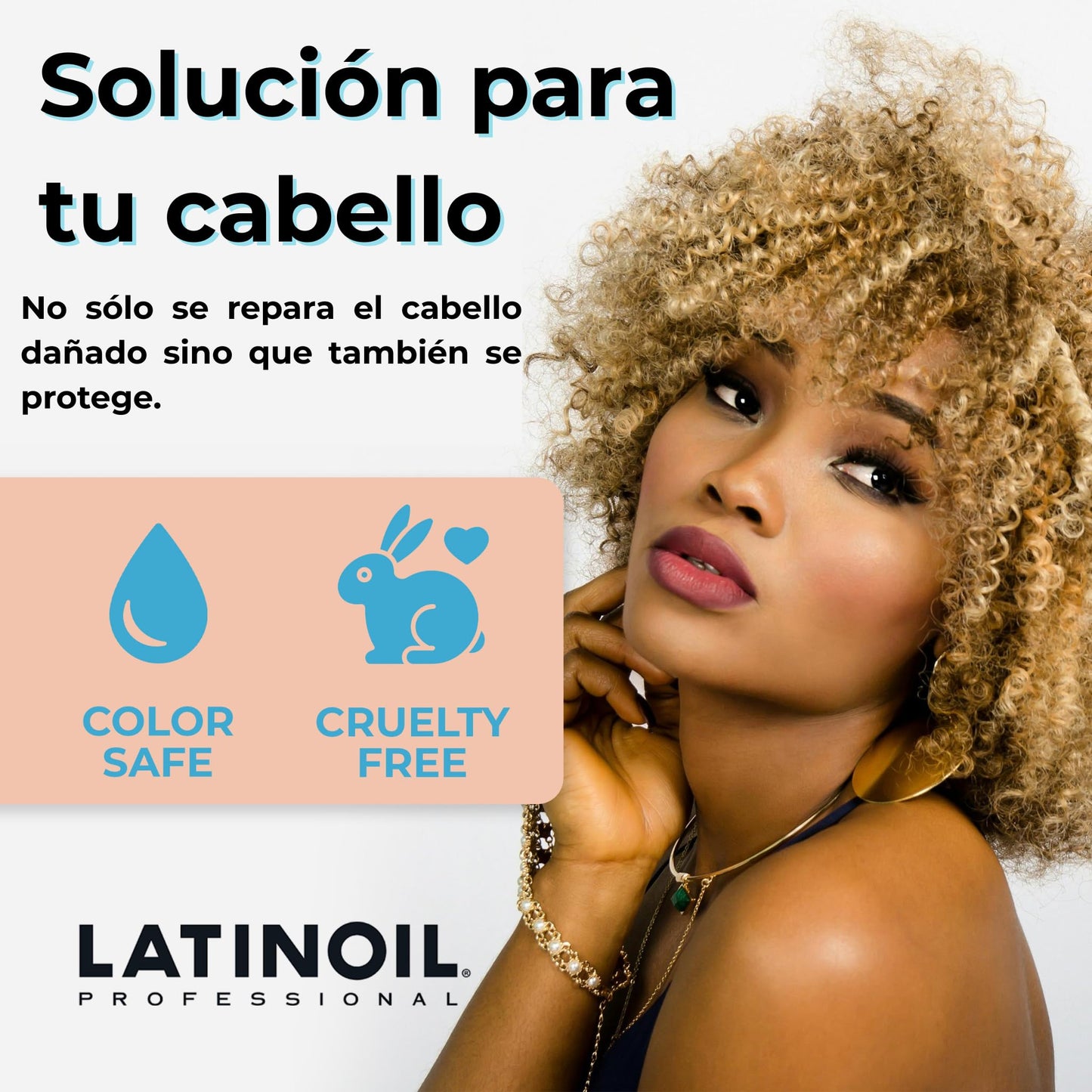 Latinoil - Curl Defining Hair Cream - Lightweight Curl Enhancing Cream for Curly & Wavy Hair - Anti Frizz Moisturizing Styling Product with Chia Seed Oil & Amino Acids - Leave In Conditioner - 8.1 Oz