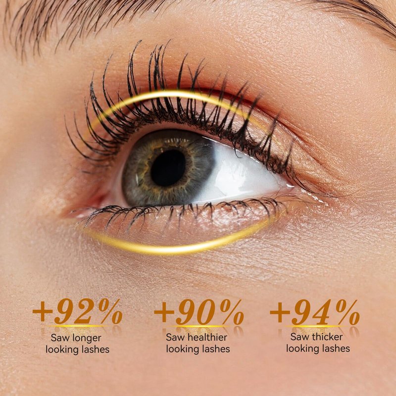 Eyelash Growth Serum, Eye Lash and Eyebrow Enhancing Serum for Women & Men - with Advanced Formula to Boost Longer Fuller and Thicker Lashes and Eyebrows, Gentle & Vegan for Sensitive Eyes (3 mL)