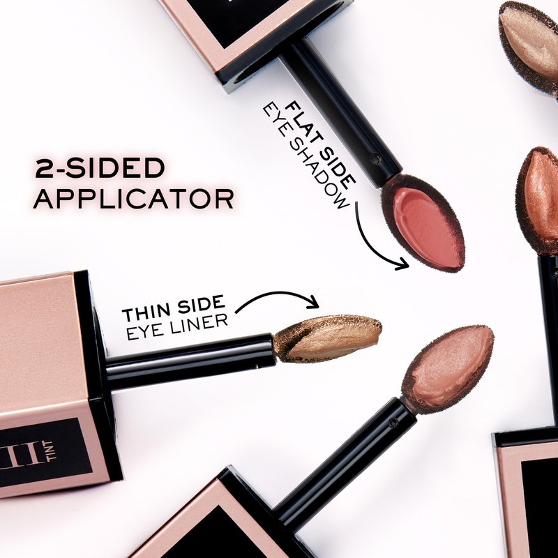 Lancôme Idôle Tint Long Wear Liquid Eyeliner & Eyeshadow - Multi-Use Eye Makeup in Matte & Shimmer Finishes - Buildable Color & Up to 16H of Wear - 02 Desert Sand: Neutral Bronze Shimmer