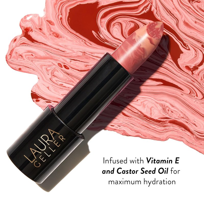 Italian Marble Sheer Lipstick - Berry Vanilla + Invisible Color Locking Lip Liner - Clear