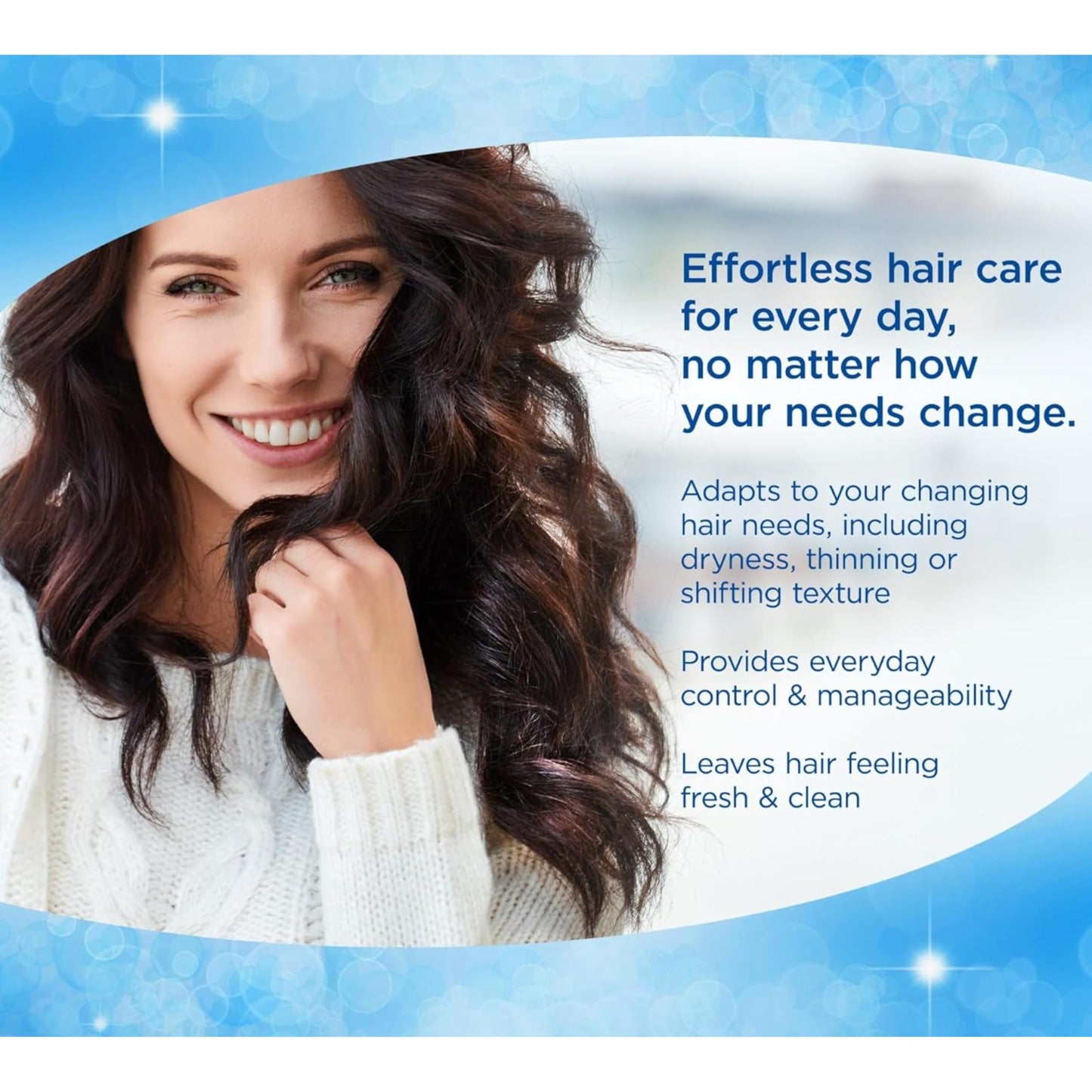Finesse Moisturizing Shampoo & Conditioner for Men & Women for Dry or Damaged Hair, Made with Hyaluronic Acid, Camellia Oil & Keratin, 13 Fl Oz, 6 Pack