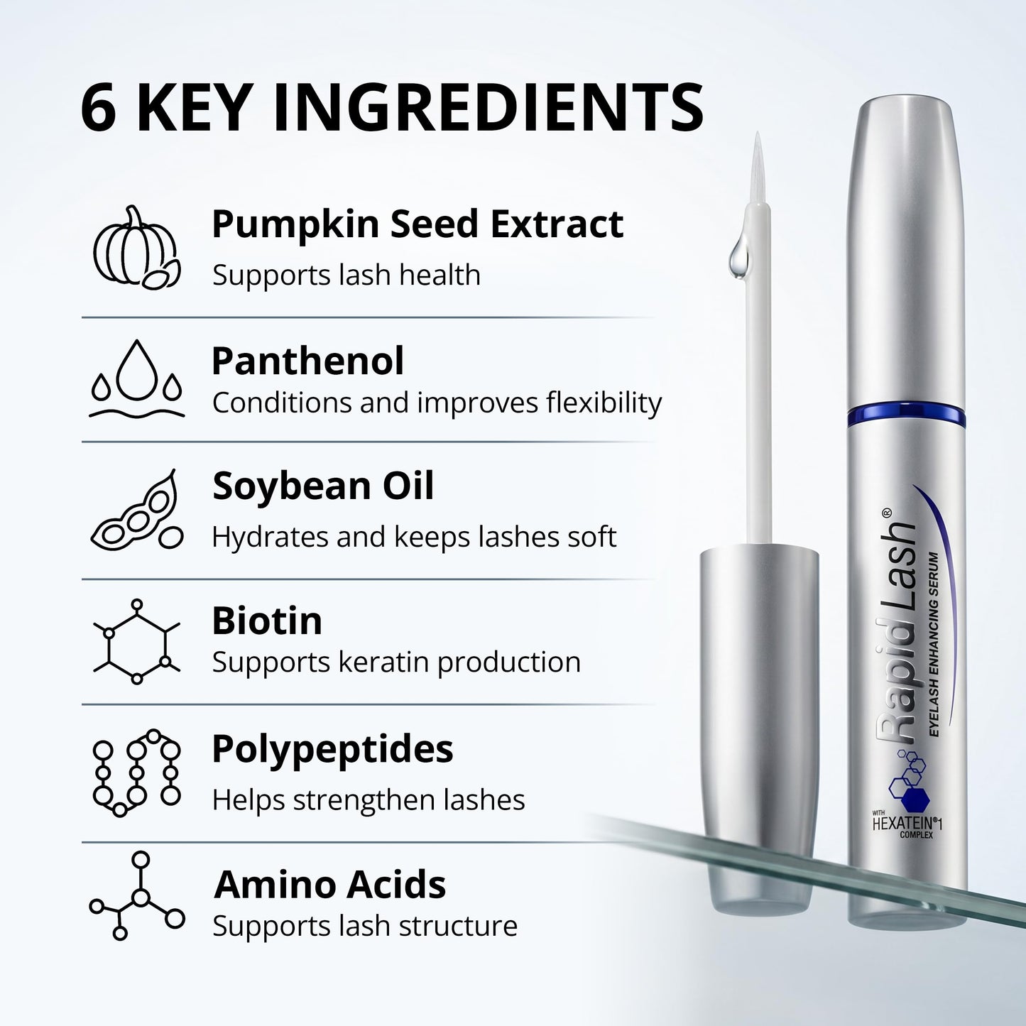 RapidLash Eyelash Enhancing Serum - 2 Month Supply, 3mL