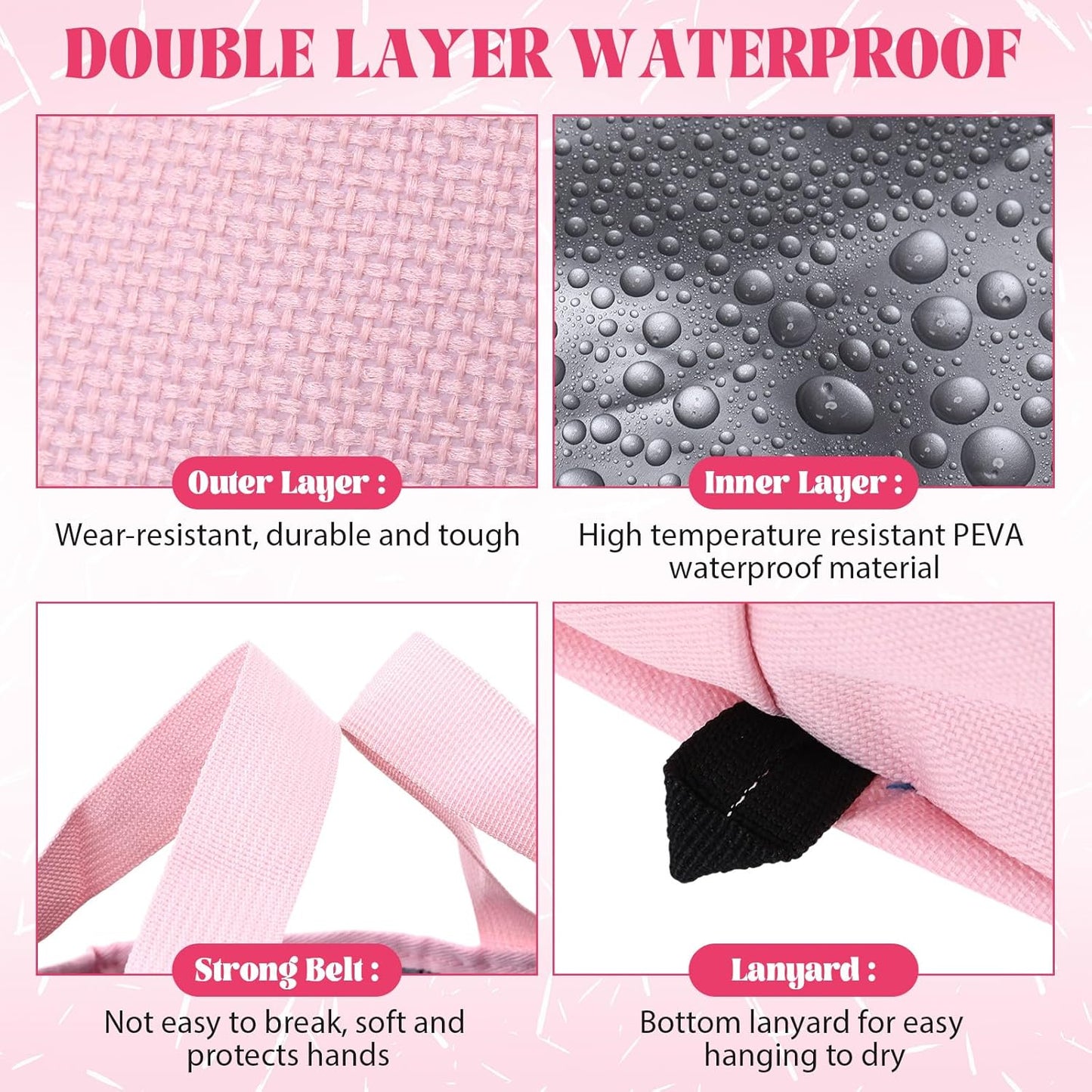 FillTouch Pink Foldable Foot Bath Kit - 15L Soaking Tub, Collapsible Towels & Slippers for Spa Parties | Portable Pedicure Set
