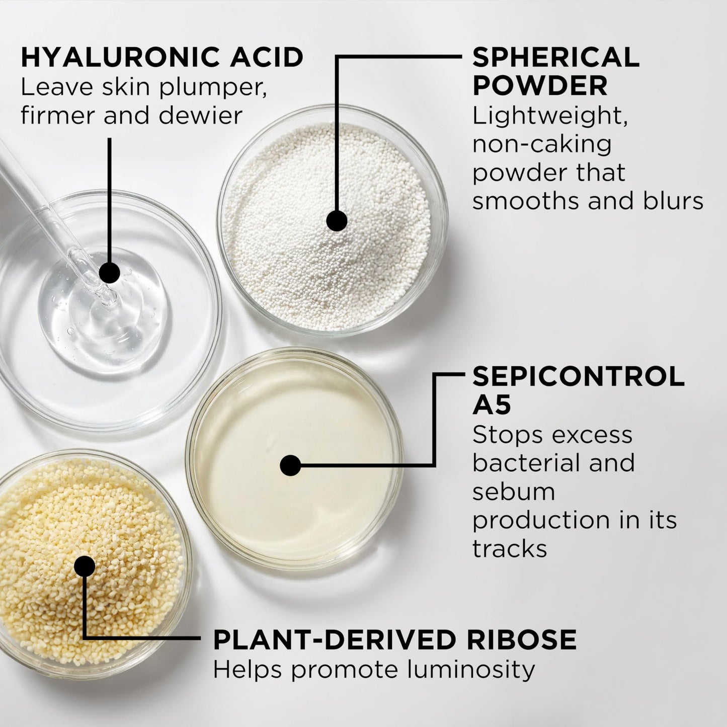 HALEYS Re-form Luminous Skin Foundation, VEGAN + CRUELTY-FREE, Blurs, Conceals, Blendable, Buildable Med-to-Full Coverage, Weightless, Oil-free, All-Day Wear, Hyaluronic Acid, All skin types (2.5)