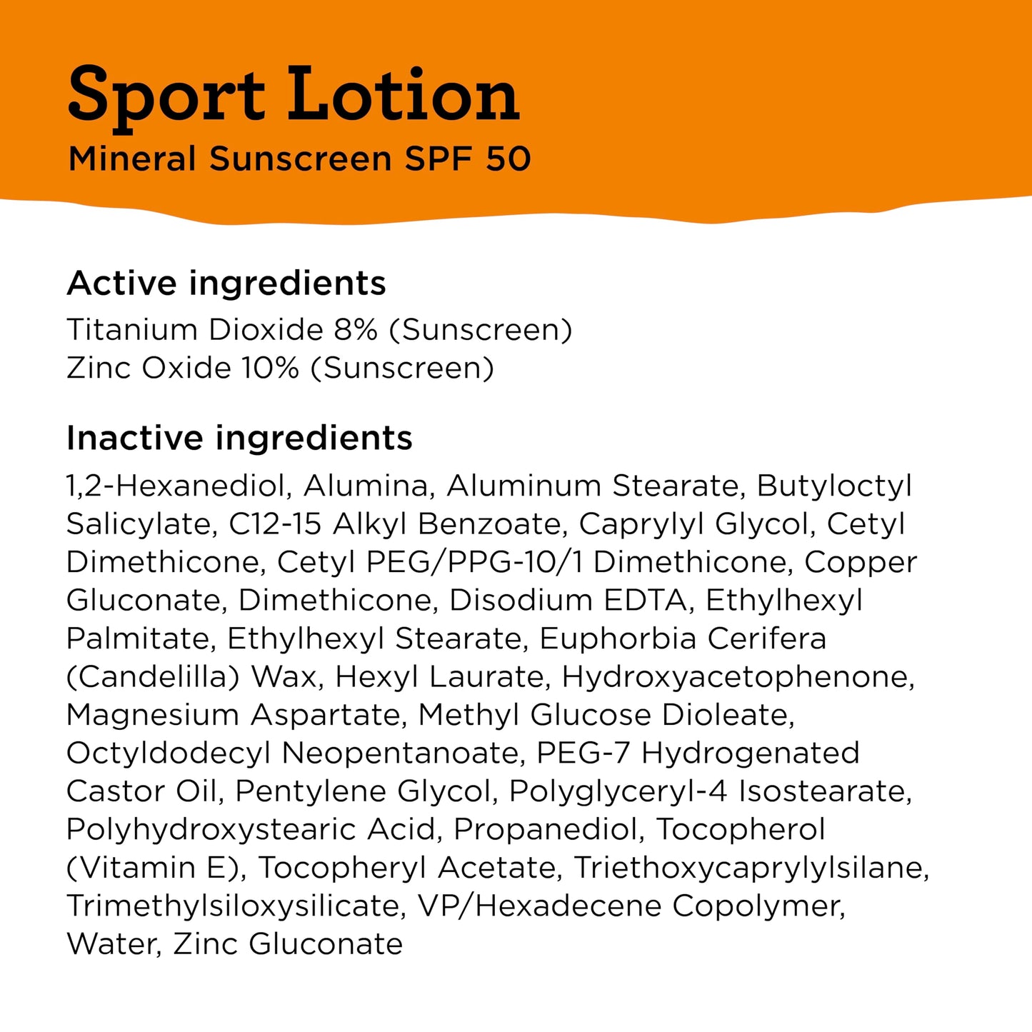 Blue Lizard Sport Mineral SPF 50 Lotion, Ideal for Athletes, 100% Mineral Sunscreen Actives, Fragrance-Free, Paraben-Free, Vegan, 3.0 fl oz
