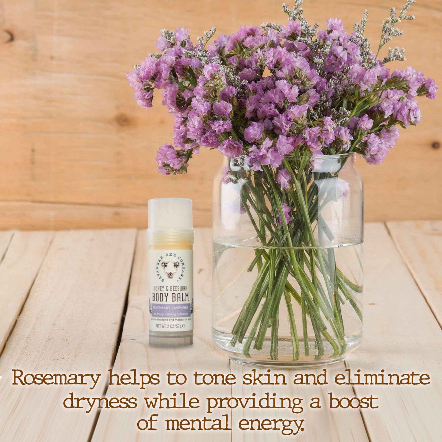 Savannah Bee Company Honey and Beeswax Body Balm 2 Ounces Rosemary Lavender