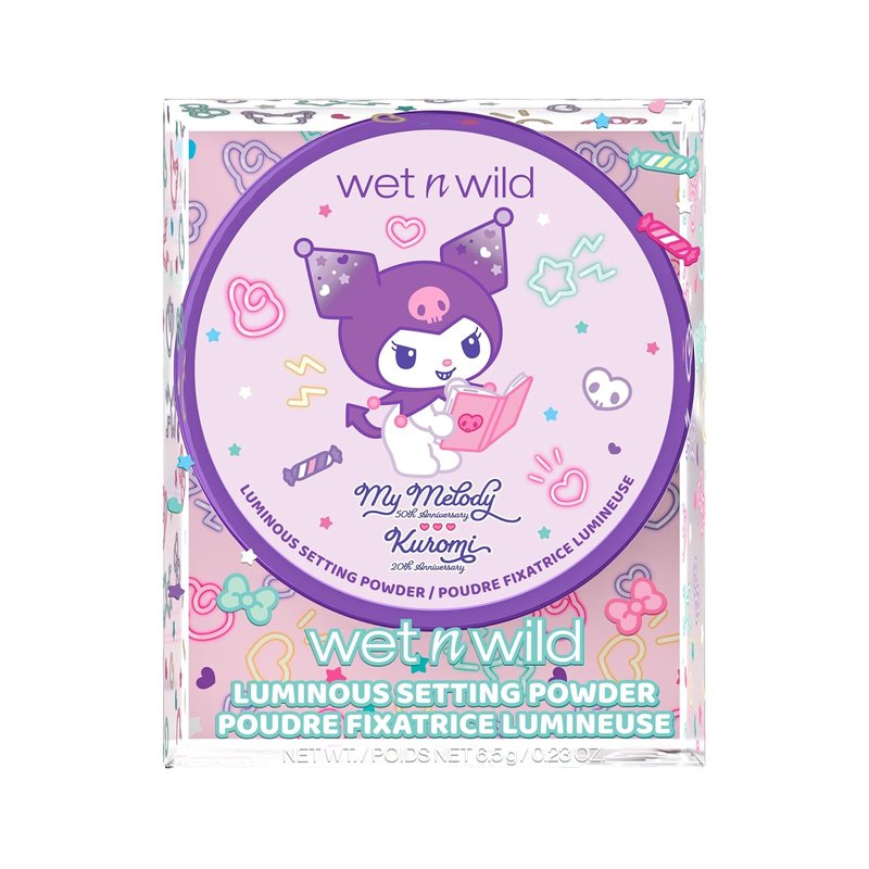 My Melody & Kuromi Luminous Loose Setting Powder - Moody Cutie | Lightweight Finish
