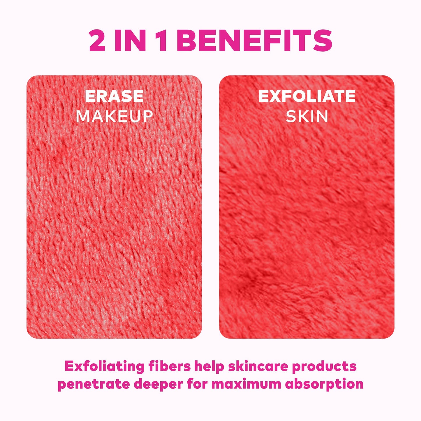 The Original MakeUp Eraser 7-Day Set, Erase All Makeup with Just Water, Including Waterproof Mascara, Eyeliner, Foundation, Lipstick, Sunscreen, and More! Sunset Boulevard, 7ct.