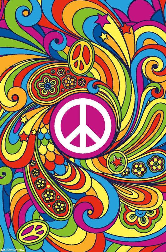 Trends International Peace Sign Wall Poster, 22.375" x 34", Unframed Version