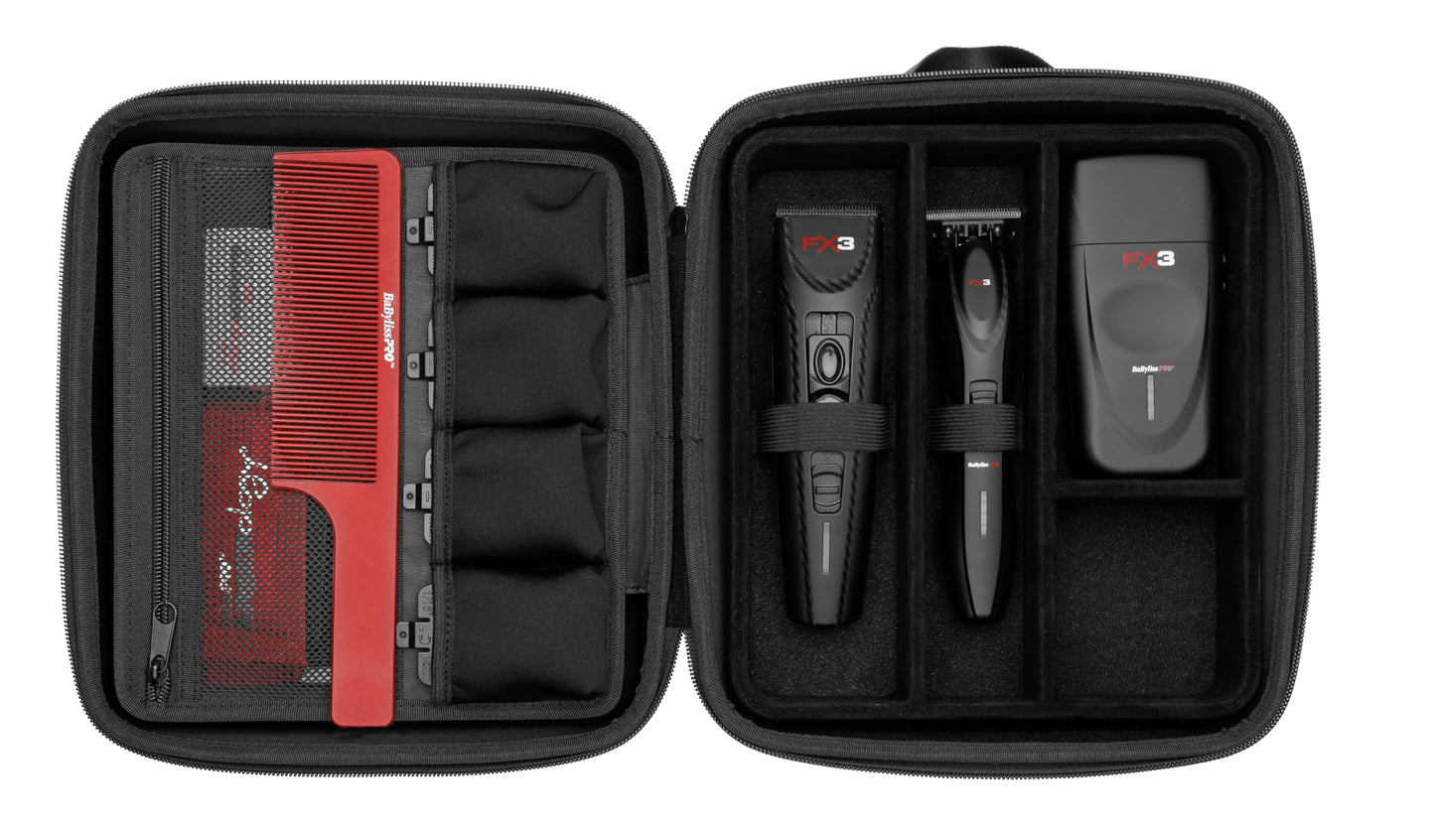BaBylissPRO Barberology Professional Universal Travel Case for Electric Trimmer, Clipper, Shaver & Accessories