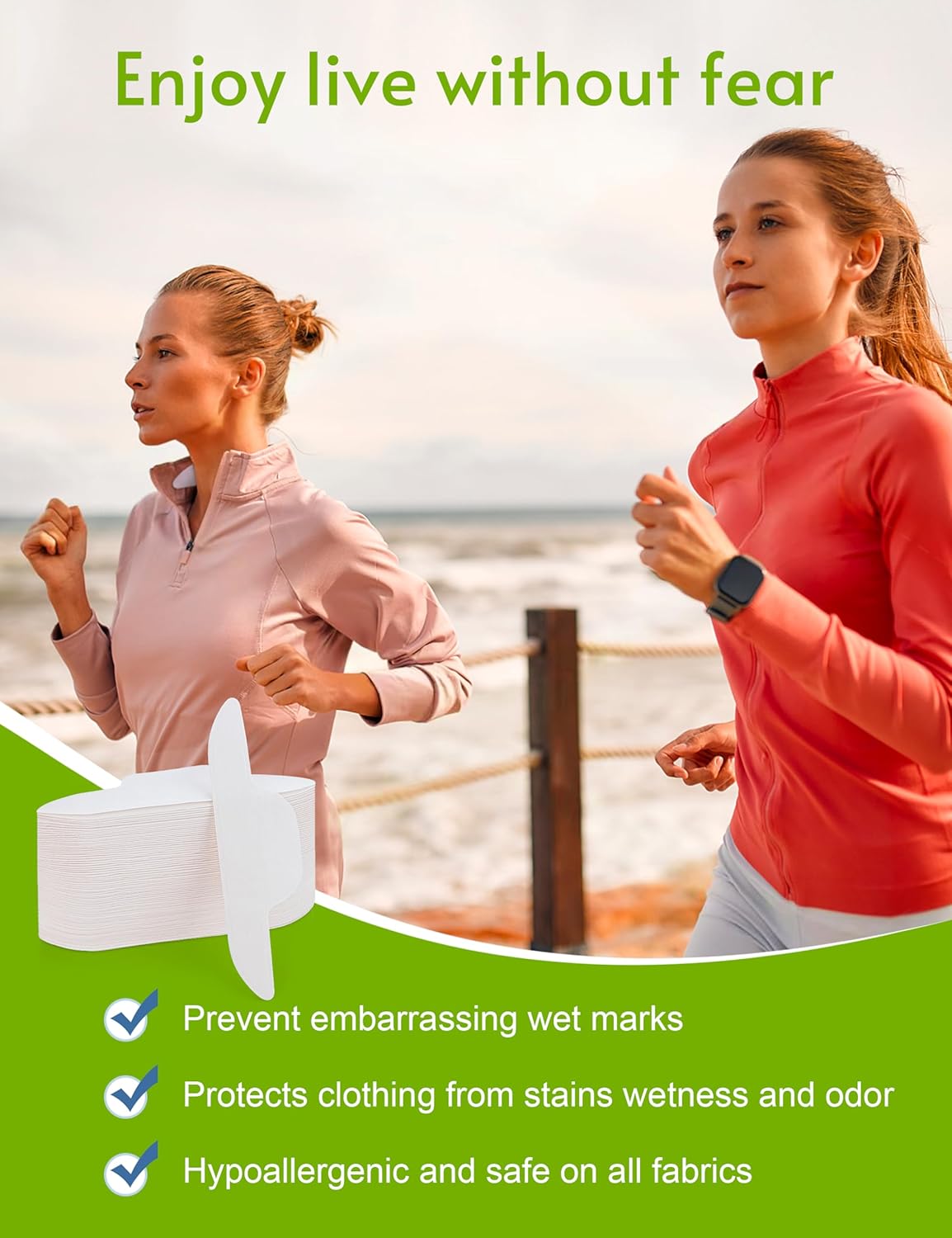 Disposable Collar Protectors - Self-Adhesive Sweat Pads for Shirts | 80 PCS Invisible Neck Liner for All-Day Freshness
