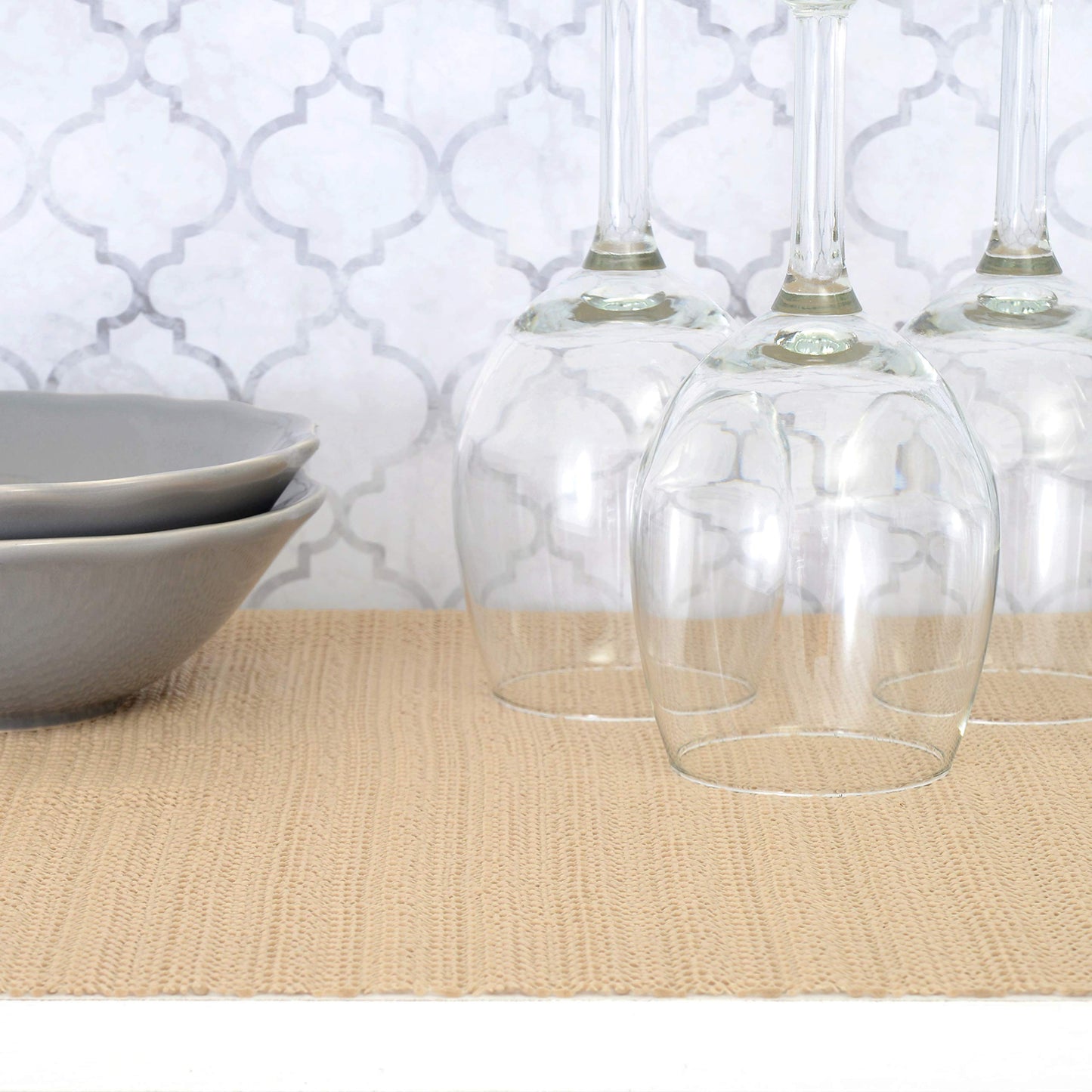 Con-Tact Brand Grip Shelf Liner - Non-Adhesive Drawer Liner | Multi-Purpose Easy-Use Design| Thick & Durable Protection | 20" x 5', Pack of 1 Roll, Taupe