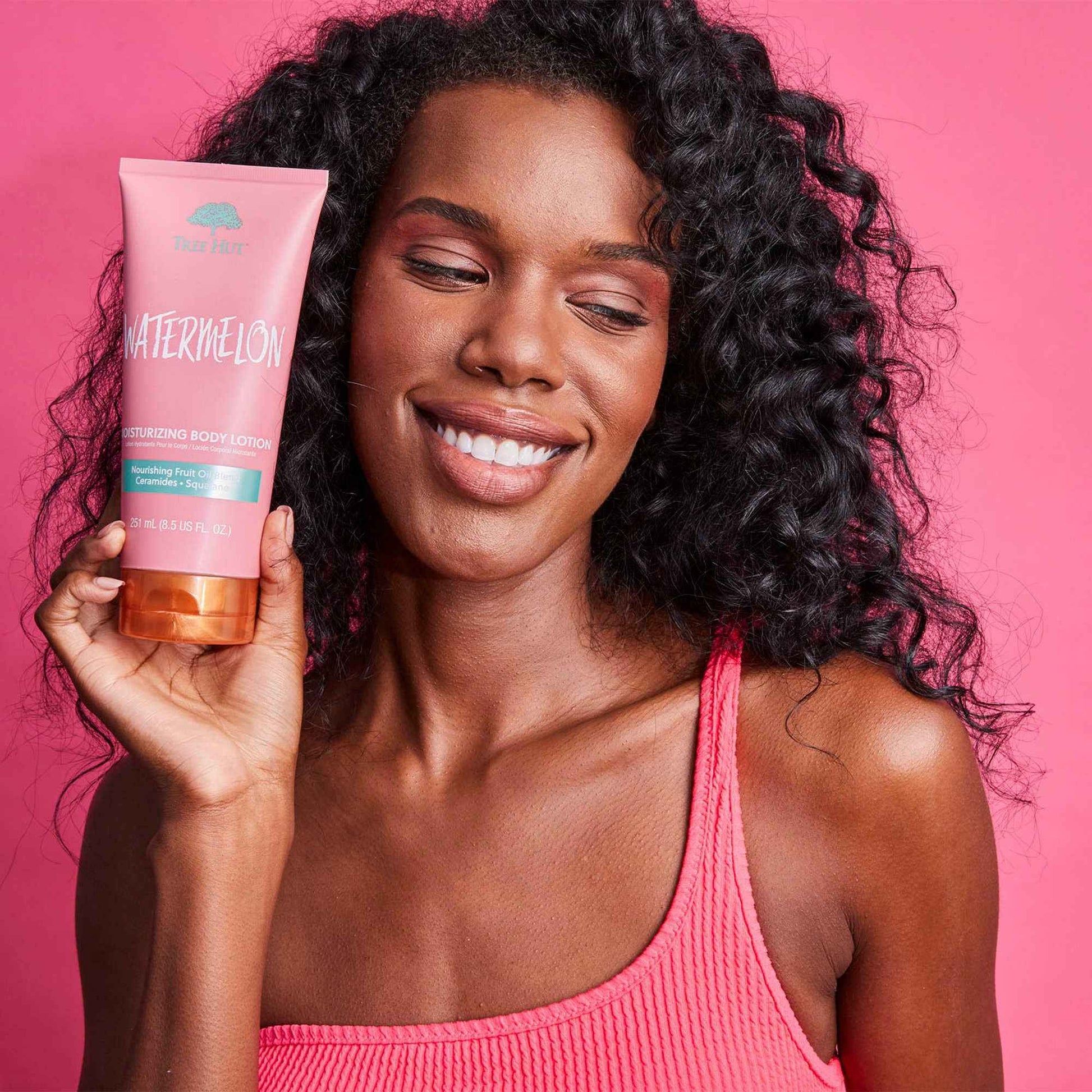 Tree Hut Watermelon Moisturizing Body Lotion | Ceramide and Squalene Formula Helps Protect Skin | Long-lasting Hydration Leaves Skin Feeling Soft & Moisturized | 8.5 fl oz. (Pack of 3)