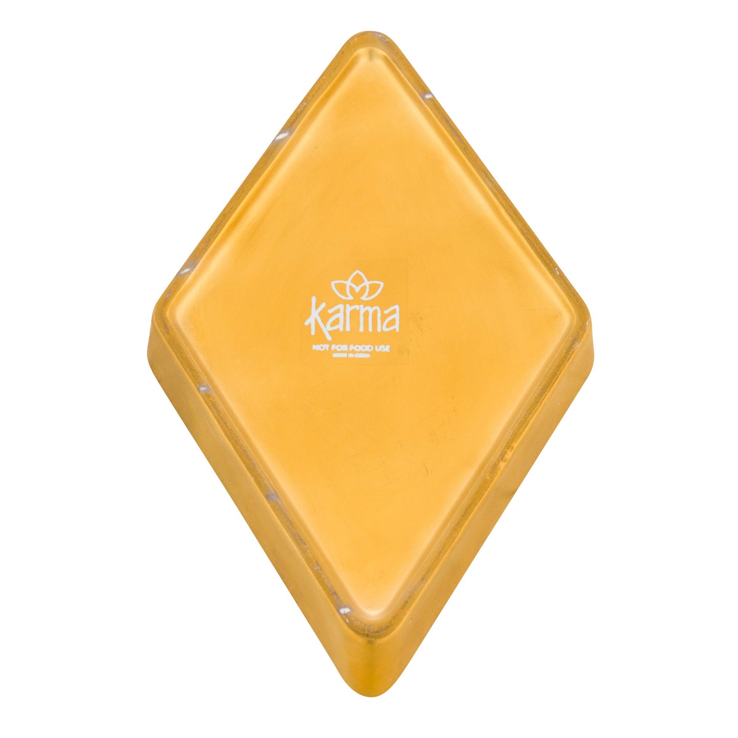 Karma Gifts KA321545 Gold Rush Diamond Trinket Tray, Turquoise