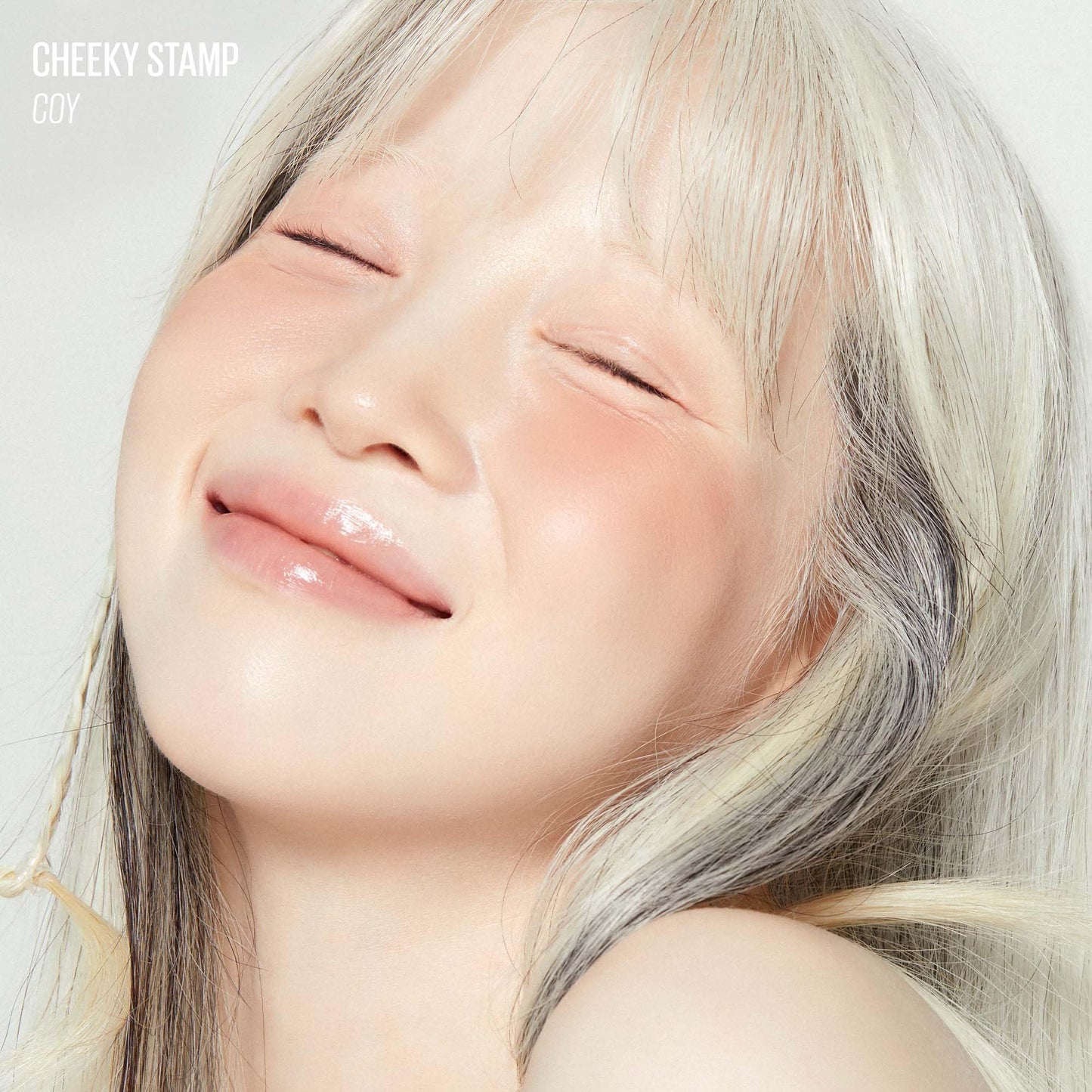 KAJA Blusher - Cheeky Stamp 01 Coy | Kbeauty, Cute Makeup, Buildable & Blendable Shade with Heart-shaped Applicator, Sunkissed Finish, Travel size, Hygienic, Portable, Korean Makeup, 0.17 Oz