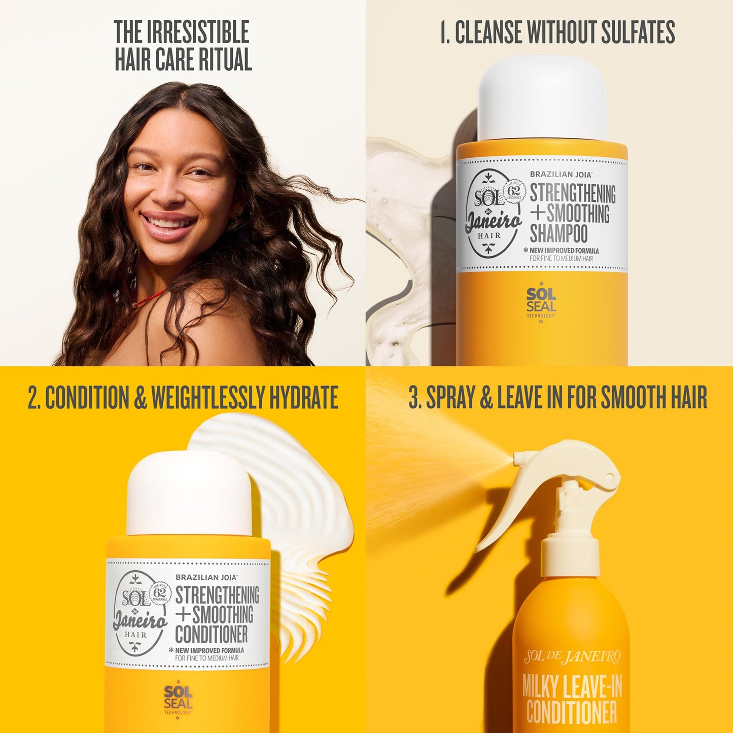 Sol de Janeiro Shampoo | Brazilian Joia Strengthening & Smoothing Shampoo 10 fl oz.