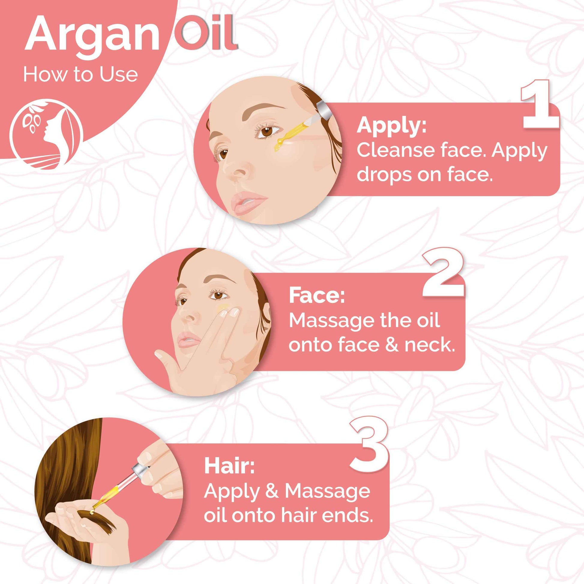 Fatima's Garden Rose Petal Argan Oil - Organic Anti-Aging Moisturizer, 100ml