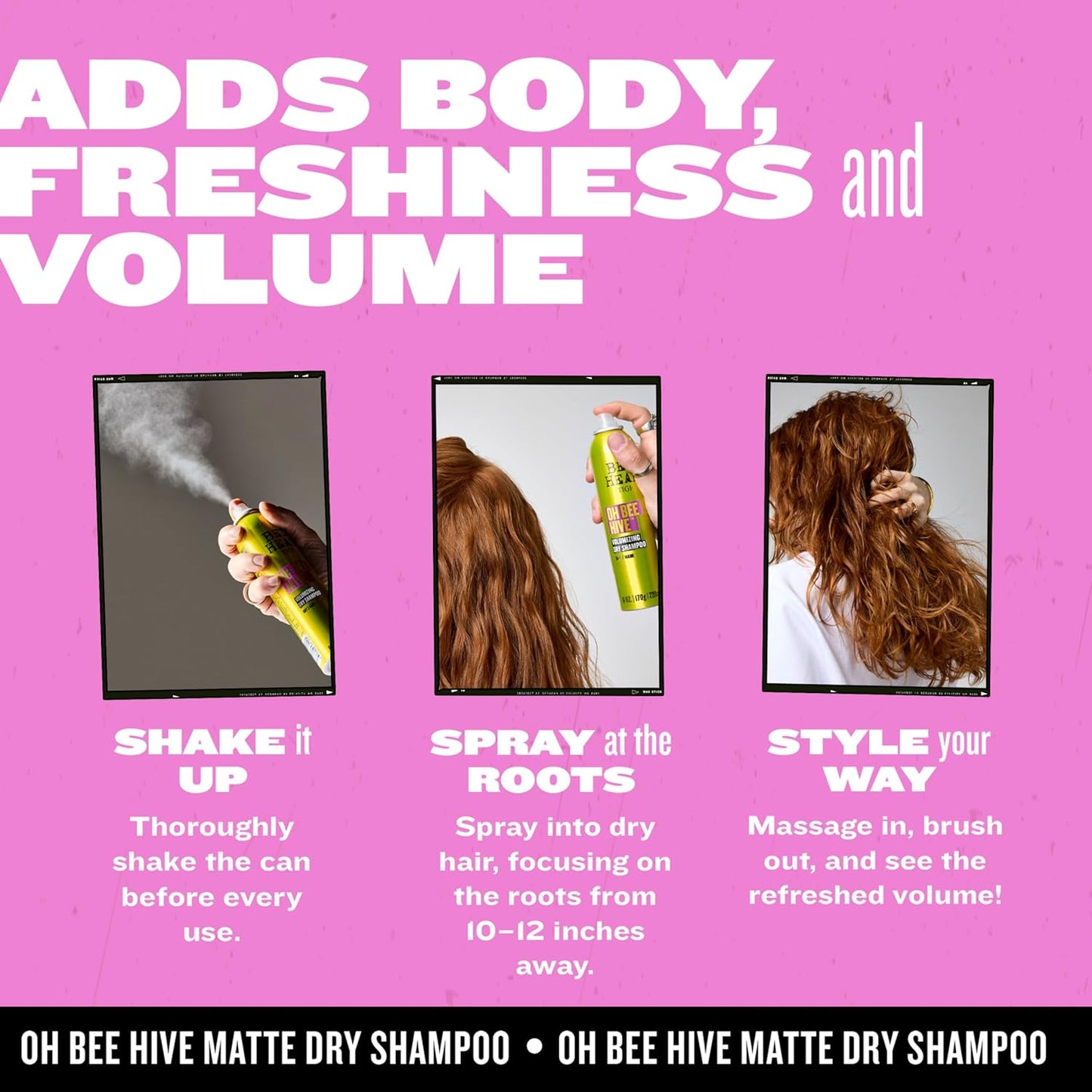 Bed Head Oh Bee Hive Volumizing Dry Shampoo - 6 oz for Day 2 Hair