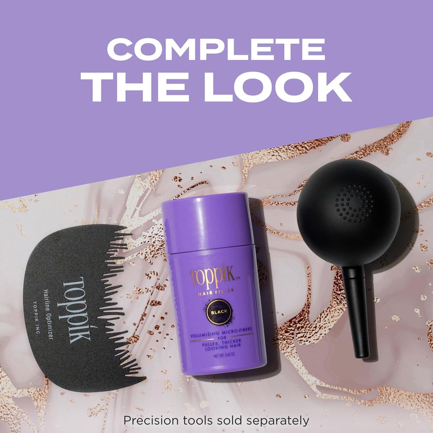 Toppik Hair Filler - Medium Brown Hair Thickening Powder, 12G | Boost Volume & Conceal Thinning Hair