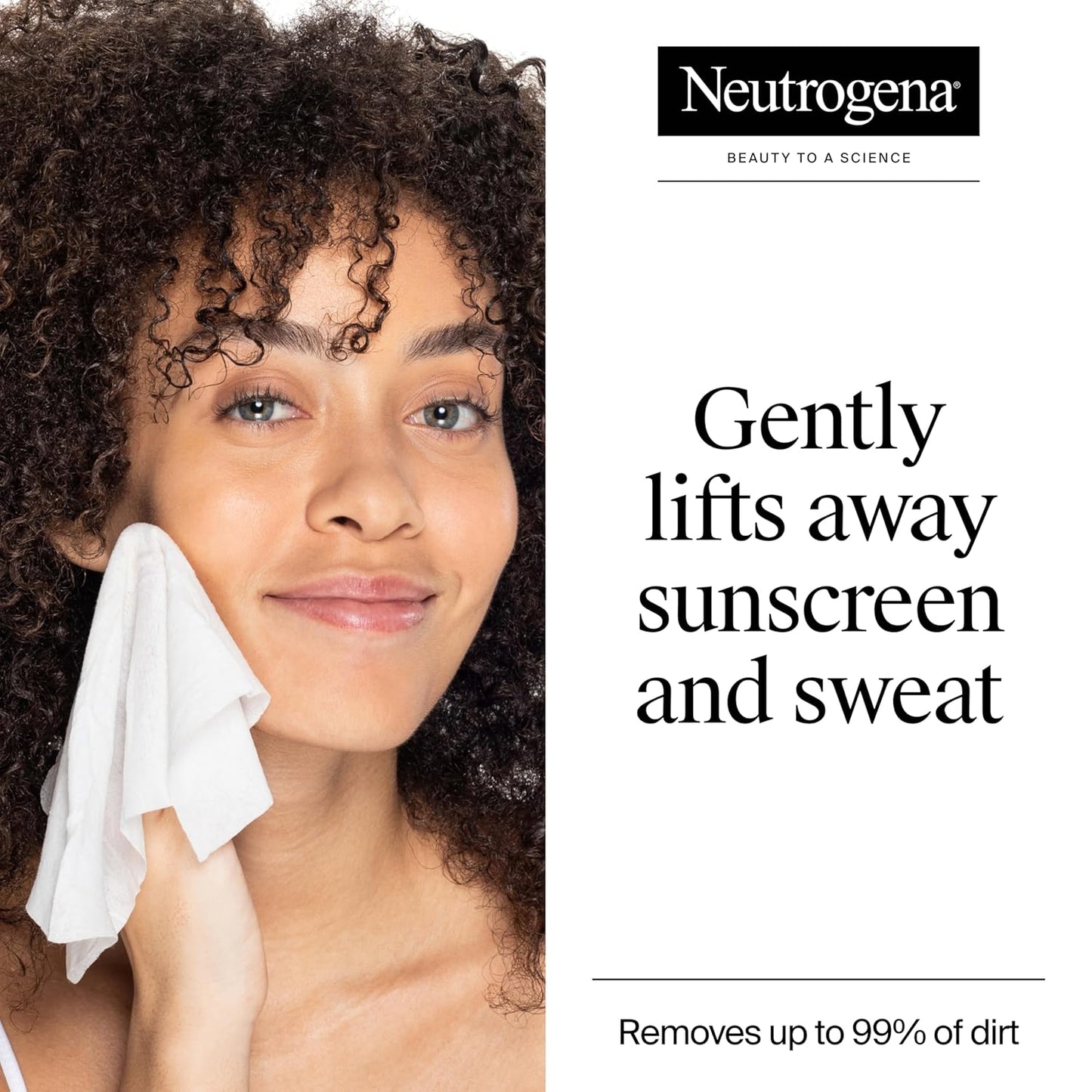 Neutrogena Gentle Facial Cleansing Wipes - Ultra-Soft Micellar Face Wipes for Sensitive Skin | 25 Count
