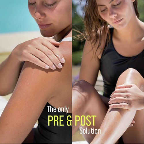 TRIHARD Chlorine Defense Body Lotion for Swimmers, Protects and Hydrates Sensitive Skin from Pool and Ocean, Pre and Post Swim Chlorine Protection from Hard Water and Chemicals