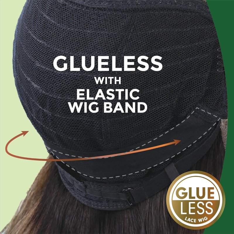 Chicbob Lace Front Wig - Face Framing Glueless Bob Unit with 5-Inch Deep Part | Synthetic Pre-Plucked Hairline