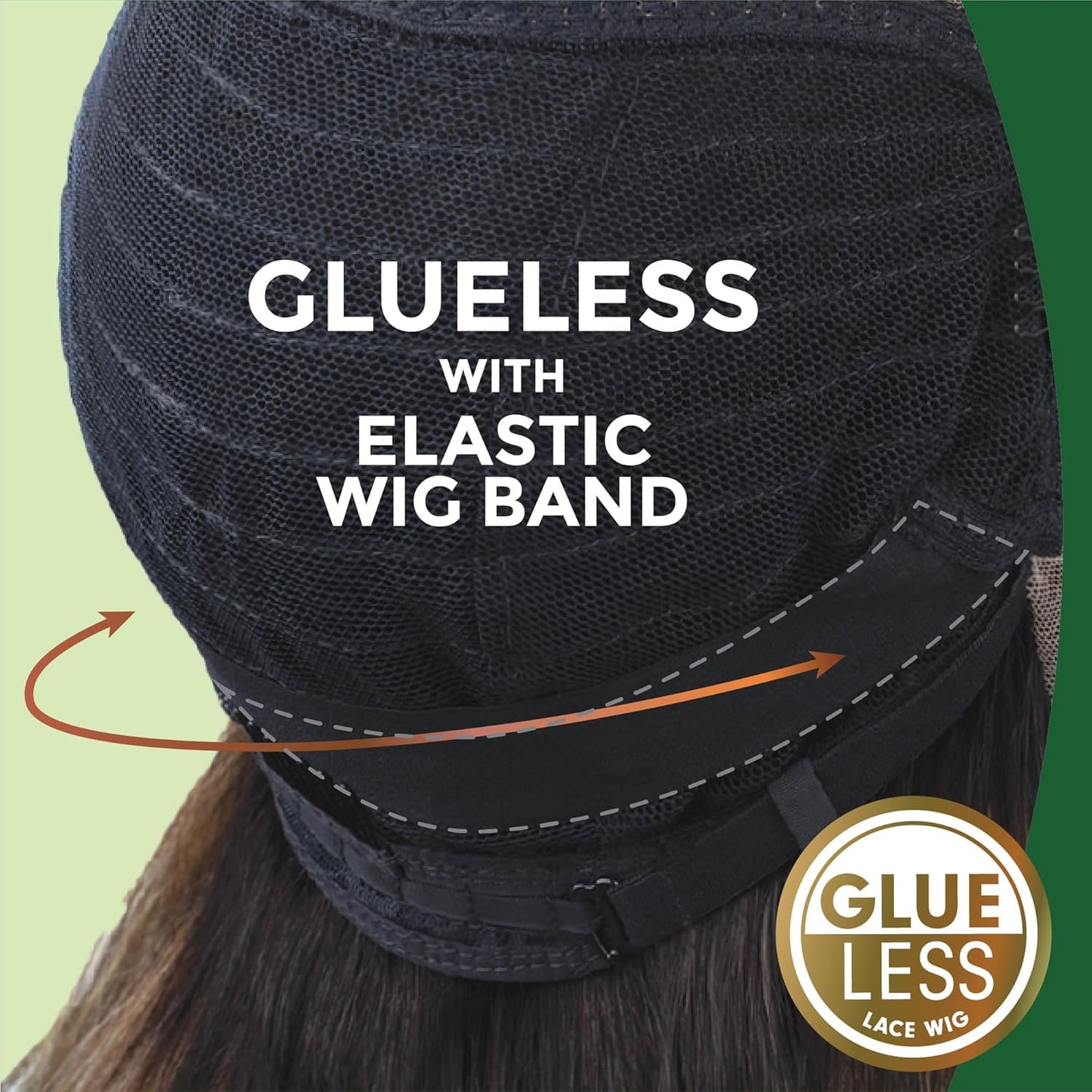 Chicbob Lace Front Wig - Lob Unit 3 Glueless Synthetic Hair with 5-Inch Deep Part | Jet Black