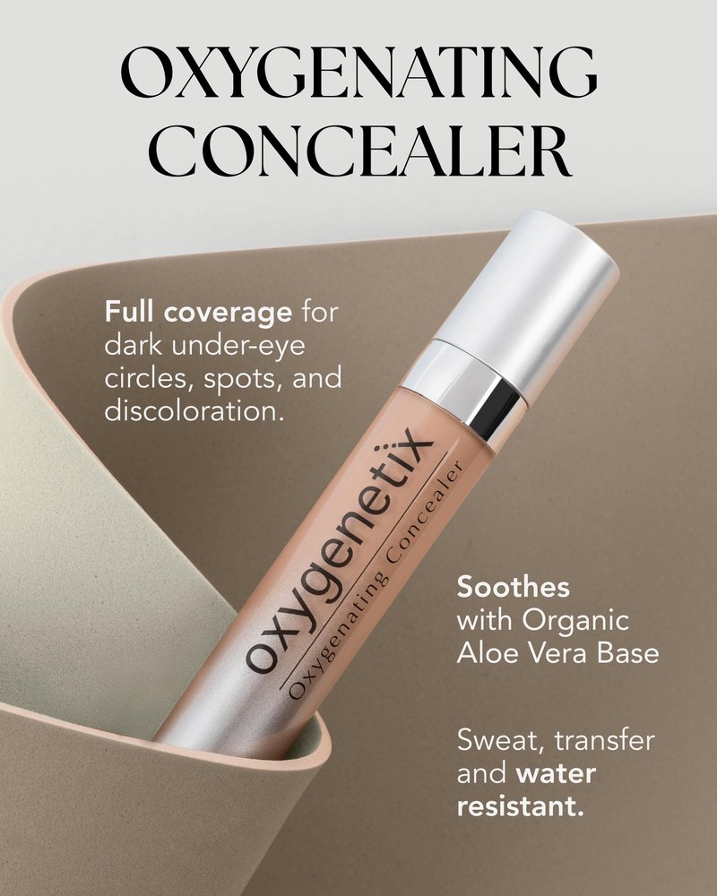 Oxygenetix Oxygenating Concealer – N-1.0 | Full Coverage for Dark Circles, Face & Body | Lightweight, Sweat-Resistant Formula
