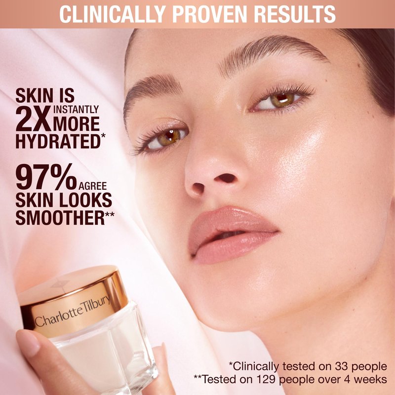 Charlotte Tilbury Iconic Magic Mini Skin Care Set - Travel Size Skincare Set with Magic Serum & Cream and Limited Edition Gua Sha - Infuses Skin with Hydration for a Youthful-Looking Glow