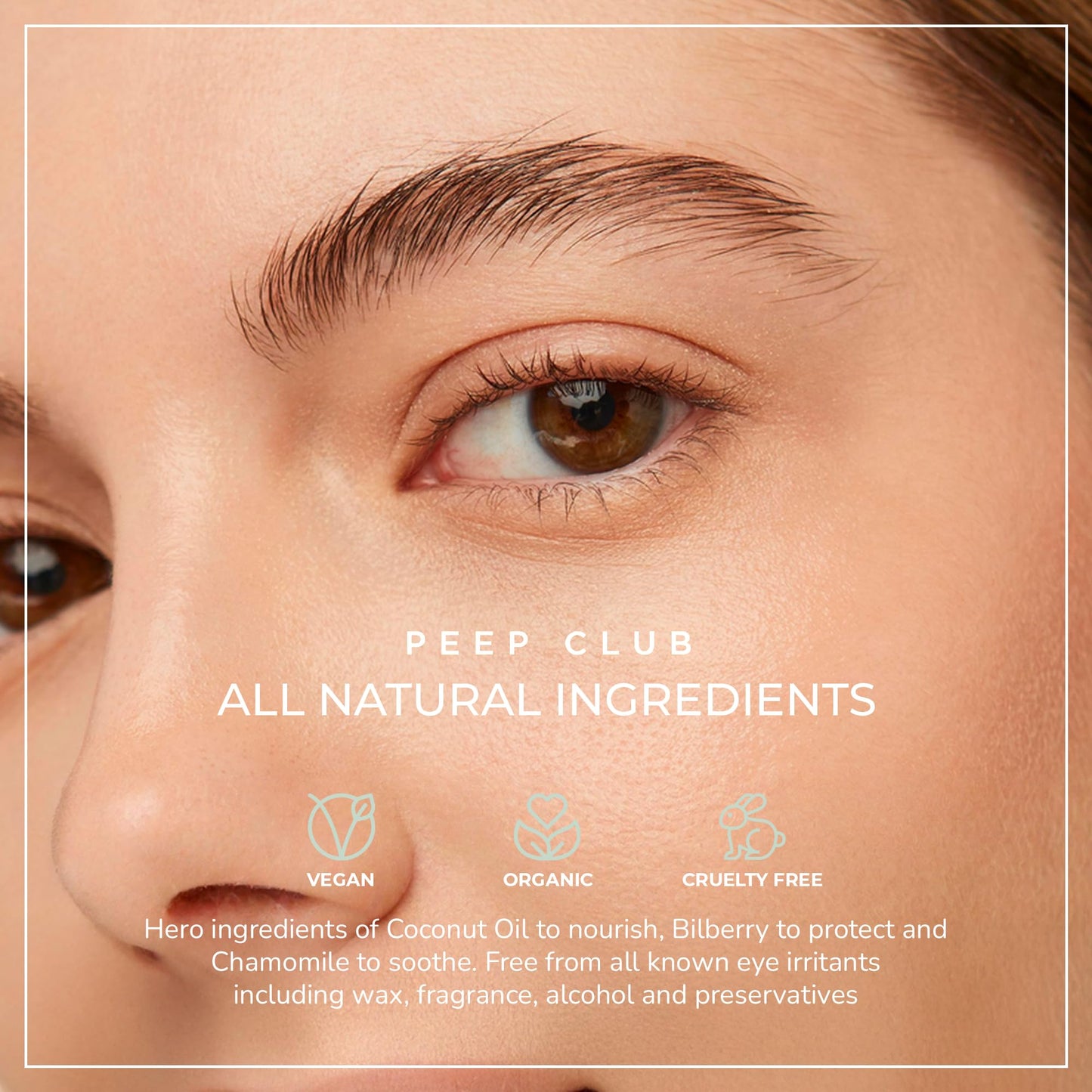 Peep Club Soothing Coconut Eye Balm – Optometrist Formulated, Tea Tree Oil Free, Eye Makeup Remover, Nourishing Eye Cream, Sensitive Skin, Coconut Oil, Chamomile, Cureberry, Strengthens Lashes, 1.4oz