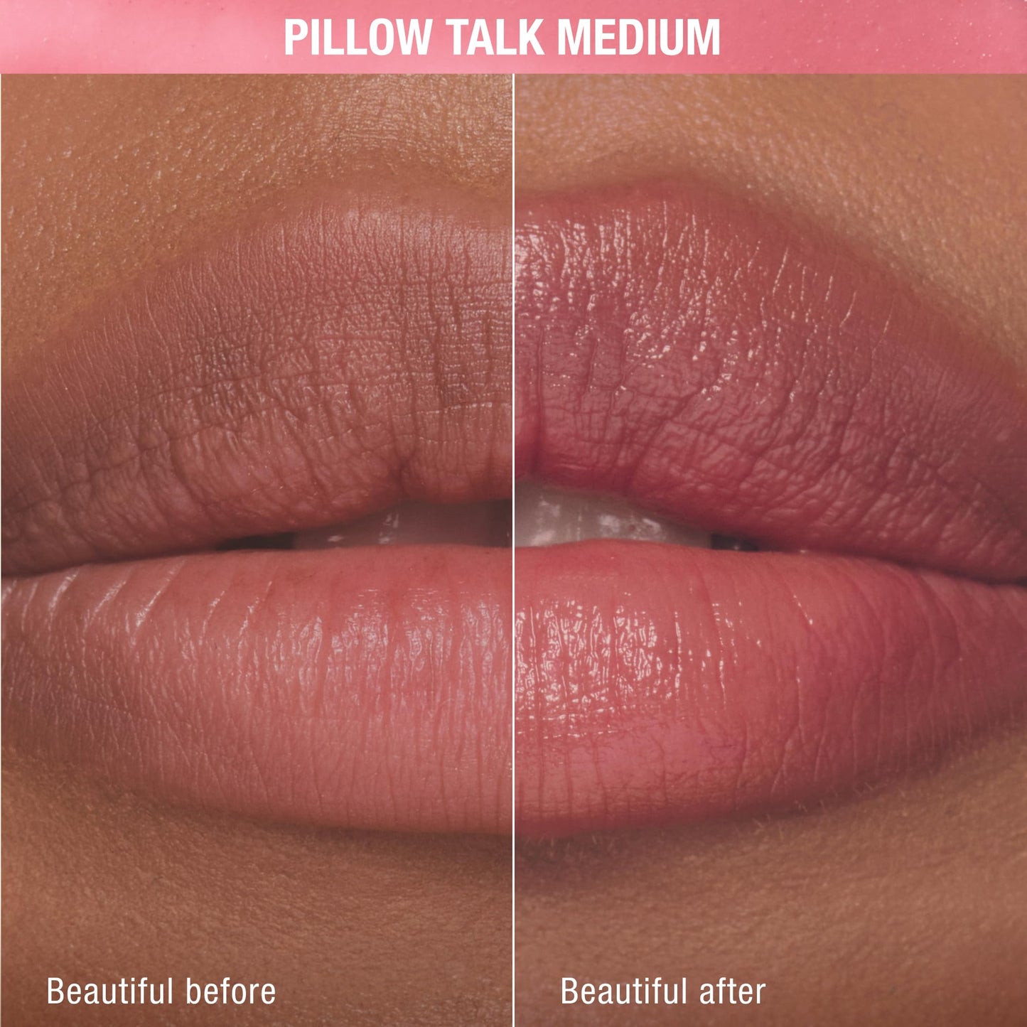 Charlotte Tilbury Pillow Talk Blush Balm Lip Tint - Long-Lasting, Buildable Sheer Tint with Peptides for Hydrated, Blushed Looking Lips - 24 HR Hydration - Pillow Talk Medium