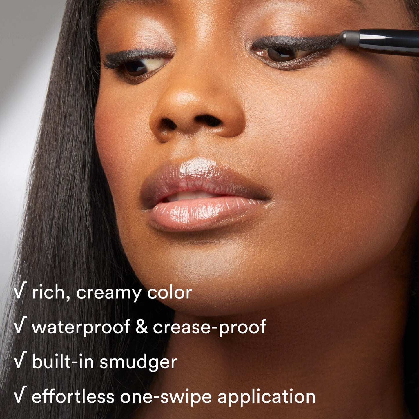 Julep Eyeshadow 101 Cream-to-Powder Waterproof Eyeshadow Stick – Champagne Shimmer – Long-Lasting, Buildable, Crease-Proof, Cruelty Free, Shimmer Finish with Built-In Smudger