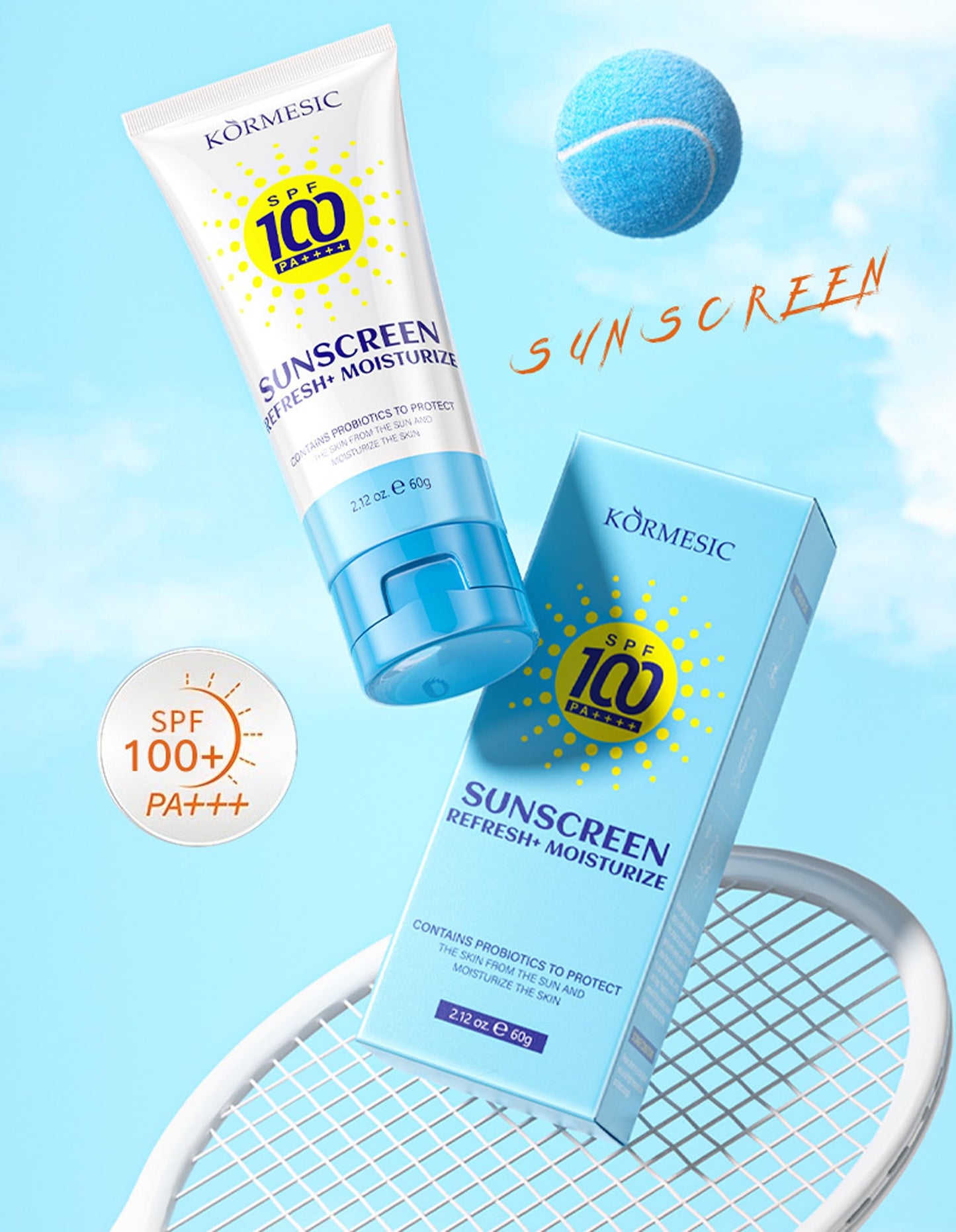 High Protection Sunscreen spf 100 for Face & Body, Hydrating, 2.12 OZ