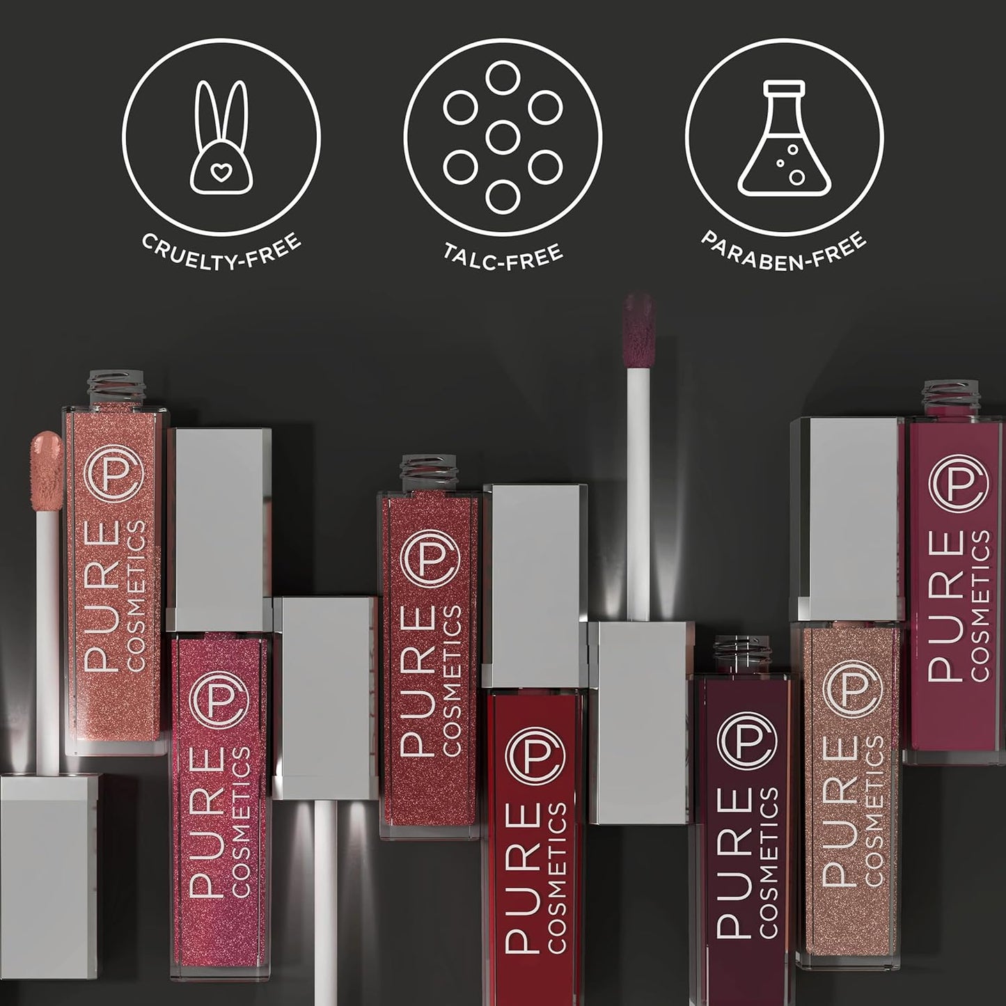 Light-Up Lip Gloss - Moisturizing Caribbean Coral with LED Applicator & Mirror | Non-Sticky Formula, Enriched with Jojoba Oil & Vitamin E