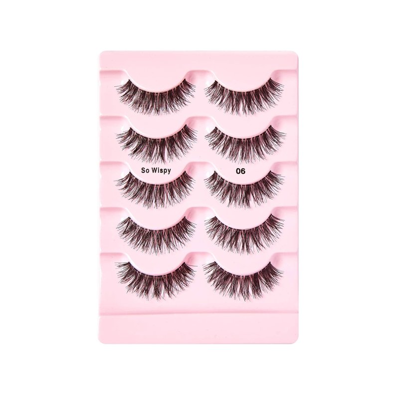 i•ENVY by KISS So Wispy Eyelashes 5 Pair Multi Pack (KPEM65) (2 Pack) Natural Wispy Style Made with Natural Hair