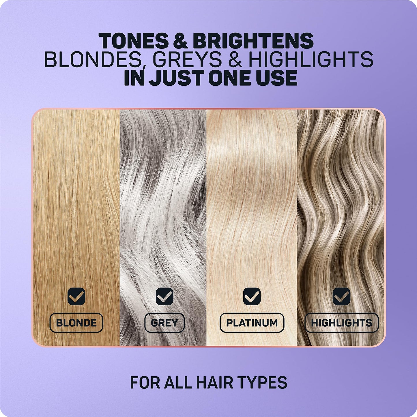 Marc Anthony Bond Repair Purple Hair Conditioner for Blonde & Grey Hair, Blonde Repair - Color-Safe Toning Hair Conditioner Neutralizes Yellow, Brassy Tones & Repairs Weak Broken Bonds